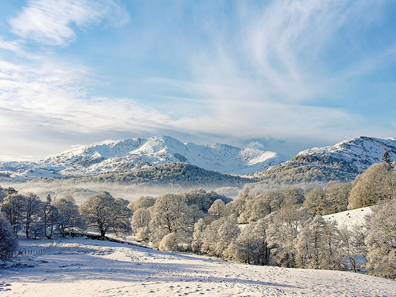 Winter Landscape From Loughrigg